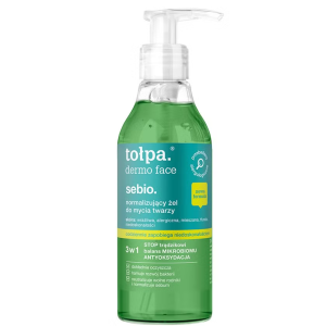 TOŁPA DERMO FACE SEBIO Normalizujacy żel do mycia twarzy - 195ml