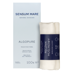 SENSUM MARE ALGOPURE Ręcznik muślinowy bambusowo-algowy do twarzy 1 szt.