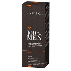 DERMIKA 100% for MEN Cream 30+ Silnie Nawilżający Krem Rewitalizujący - 50ml