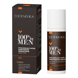 DERMIKA 100% for MEN Cream 40+ Wygładzający Skórę Krem Przeciw Zmarszczkom na dzień i na noc - 50ml