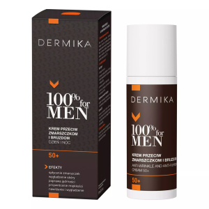 DERMIKA 100% for MEN Cream 50+ Krem Przeciw Zmarszczkom i bruzdom na dzień i na noc - 50ml