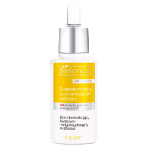 BIELENDA PROFESSIONAL C-Shot Well Age Peel Bioredermalizujący kwasowo-antyoksydacyjny eksfoliator - 30ml