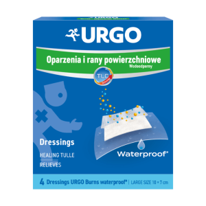 URGO Opatrunki Wodoodporne Na Rany i Oparzenia - 4 szt