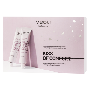 VEOLI BOTANICA Kiss Of Comfort Zestaw: Nawilżająco - kojący zestaw kosmetyków na dzień i na noc ( 2 x 75ml)