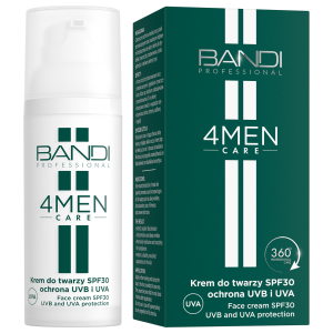 BANDI Professional 4MEN Care Krem do twarzy SPF30 ochrona UVB i UVA - 50ml