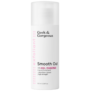 Geek and Gorgeous Smooth Out - silny eksfoliator do twarzy z 12% kwasami AHA i kojącą opuncją figową - 100 ml