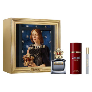 JEAN PAUL GAULTIER SET (Scandal POUR Homme 100 + DEO Spray + ) woda toaletowa spray 150 ml