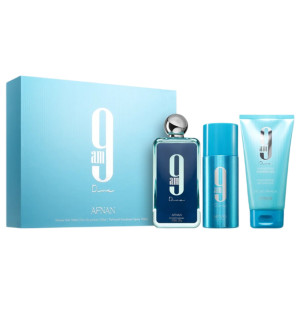 Afnan 9AM Dive zestaw woda perfumowana spray 100ml + żel pod prysznic 150ml + dezodorant spray 150ml
