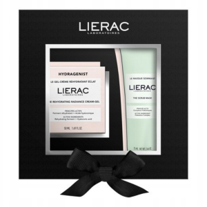 LIERAC ZESTAW Hydragenist Krem-żel + Maska peelingująca