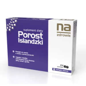 NA ZDROWIE Porost Islandzki - 24 pastylek do ssania