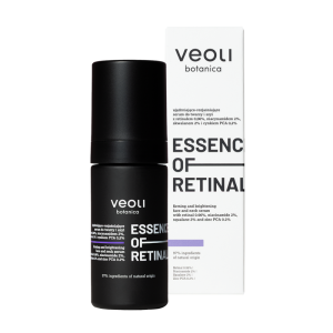 VEOLI BOTANICA ESSENCE OF RETINAL ujędrniająco-rozjaśniające serum do twarzy i szyi z retinalem 0,06%, niacynamidem 2%, skwalanem 2% i cynkiem PCA 0,2