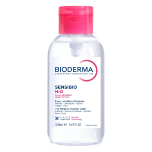 BIODERMA SENSIBIO H2O Woda Micelarna Do Oczyszczania Twarzy i Demakijażu z Pompką - 500 ml