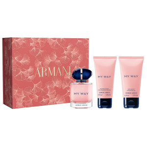 Giorgio Armani My Way zestaw woda perfumowana spray 50ml + balsam do ciała 50ml + żel pod prysznic 50ml