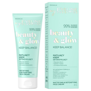 Eveline Cosmetics Beauty & Glow matujący krem detoksykujący 75ml