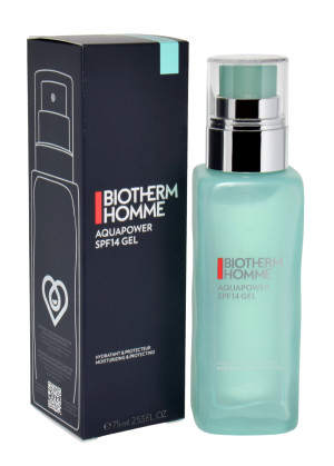 BIOTHERM HOMME AQUAPOWER SPF14 GEL MOISTURIZING & PROTECTING 75ML