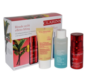 CLARINS SET (Total EYE LIFT + Instant EYE MAKE UP Remover + Hydrating Gentle Foaming Cleanser ) kosmetyk oczyszczający 15 ml