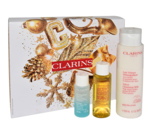 CLARINS SET (Velvet Clensing MILK + Instant EYE Make-Up Remover + Hydrating Toning Lotion ) balsam do ciała 200 ml