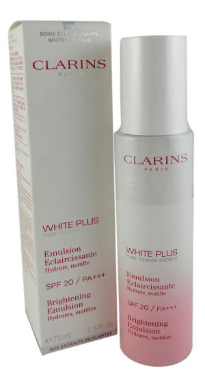 CLARINS WHITE PLUS EMULSION ECLAIRCISSANTE SPF20 75ML