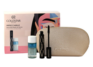 COLLISTAR SET (Mascara Impeccable Ultra Black Mascara + Bi-Phase Make-Up Remover Solution + Pouch) tusz do rzęs 35 ml