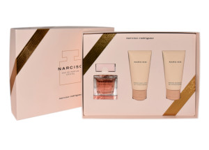 NARCISO RODRIGUEZ SET (Cristal + BODY Lotion + Shower GEL ) woda perfumowana spray 50 ml