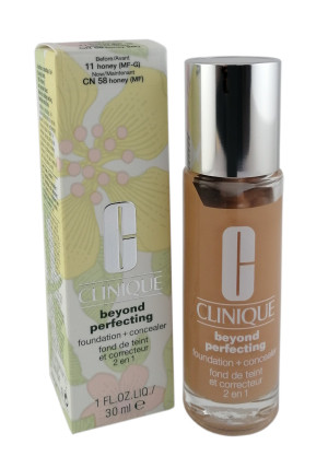 Clinique Beyond Perfecting Foundation + Concealer silnie kryjący podkład i korektor w jednym 11 Honey 30ml