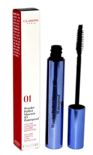 Clarins Wonder Perfect Mascara 4D Waterproof wodoodporny tusz do rzęs 01 Perfect Black 8ml