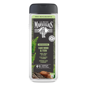 Le Petit Marseillais Nature For Men żel pod prysznic 3w1 Drzewo Cade 400ml