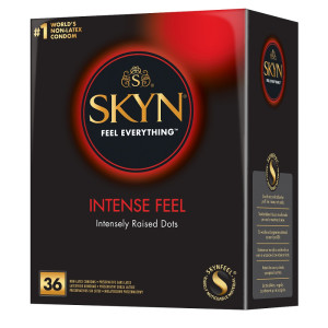Skyn Intense Feel nielateksowe prezerwatywy z wypustkami 36szt