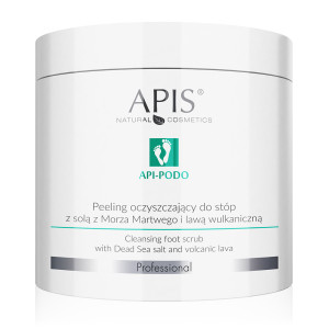APIS Api-Podo peeling oczyszczający do stóp z solą z Morza Martwego i lawą wulkaniczną 700g