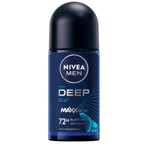 Nivea Men Deep Black Carbon Beat antyperspirant w kulce z aktywnym węglem 50ml