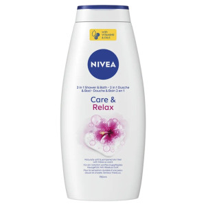 Nivea Shower & Bath płyn do kąpieli i żel pod prysznic 2w1 Care&Relax 750ml