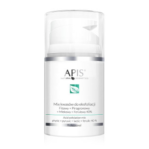 APIS Exfoliation Acid mix kwasów do eksfoliacji Fitowy + Pirogronowy + Mlekowy + Ferulowy 40% 50ml