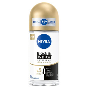 Nivea Black&White Invisible Silky Smooth antyperspirant w kulce 50ml