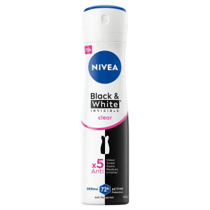 Nivea Black&White Invisible Clear antyperspirant spray 150ml