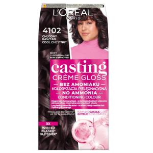 L'Oreal Paris Casting Creme Gloss farba do włosów 4102 Chłodny Kasztan