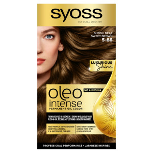 Syoss Oleo Intense farba do włosów trwale koloryzująca z olejkami 5-86 Słodki Brąz
