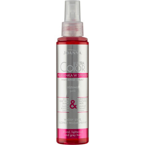 Joanna Ultra Color System płukanka w sprayu do włosów nadająca różowy odcień Różowa 150ml