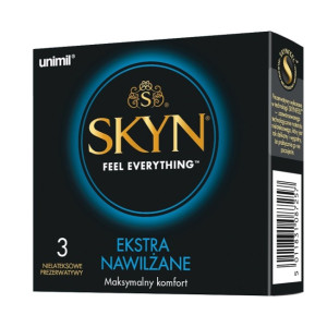 Unimil Skyn Ekstra Nawilżane nielateksowe prezerwatywy 3szt