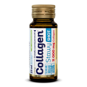 Olimp Labs Collagen Stawy Shot 11 000 mg suplement diety Czarna Porzeczka 25ml