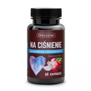 Skoczylas Na ciśnienie potas + aronia + L-leucyna suplement diety 60 kapsułek
