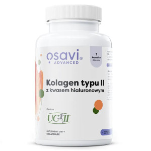 Osavi Kolagen typu II z kwasem hialuronowym 60 kapsułek