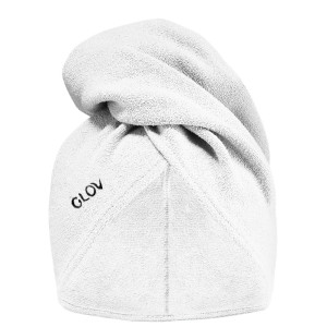 Glov Ultrachłonny pielęgnacyjny turban do włosów White