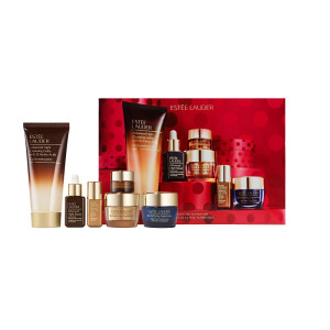 Estée Lauder Skincare Superstars zestaw żel oczyszczający 100ml + krem-żel pod oczy 5ml + serum łagodzące 5ml + serum regenerujące 15ml + krem nawilża