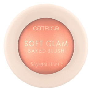 Catrice Soft Glam Baked Blush róż wypiekany rozświetlający 020 Peachy Breeze 5.6g