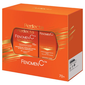 Perfecta Fenomen C zestaw przeciwzmarszczkowy krem do twarzy 70+ 50ml + przeciwzmarszczkowy krem pod oczy i na powieki 15ml