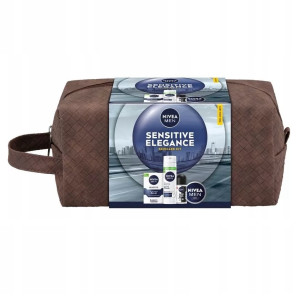 Nivea Men Sensitive Elegance zestaw łagodząca pianka do golenia 200ml + łagodzący balsam po goleniu 100ml + krem uniwersalny 100ml + antyperspirant ro