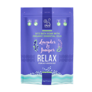 INA ESSENTIALS Relax sól do kąpieli z lawendą i jałowcem 330g