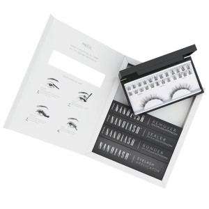 Nanolash DIY Extensions Starter Kit zestaw sztuczne rzęsy 10.12.14mm Classy 36szt. + bonder do rzęs 5ml + sealer do rzęs 5ml + aplikator do rzęs 1szt.