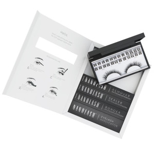 Nanolash DIY Extensions Starter Kit zestaw sztuczne rzęsy 10.12.14mm Fantasy 36szt. + bonder do rzęs 5ml + sealer do rzęs 5ml + aplikator do rzęs 1szt