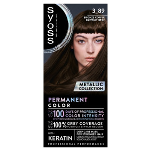 Syoss Permanent Coloration farba do włosów trwale koloryzująca 3-89 Kawowy Brąz